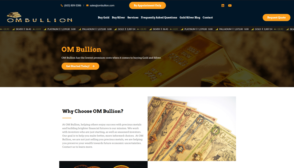 OM Bullion - Precious Metals Dealer Nashua NH